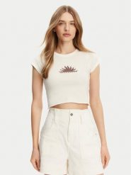 Billabong Top EBJZT00436 Biały Regular Fit. Białe topy damskie Billabong, s, bez wzorów, z bawełny, bez kołnierzyka. Za 79.99 zł.