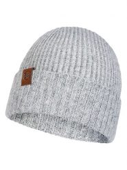 Buff Czapka "New Biorn" w kolorze szarym rozmiar: onesize. Szare czapki zimowe damskie Buff, ze skóry. Za 139.54 zł.