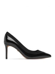 Nine West Szpilki CEO-CD26-009-1 Czarny. Czarne szpilki Nine West, bez wzorów, z lakierowanej skóry, bez obcasa. Za 249.99 zł.
