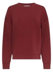 MOSS COPENHAGEN Bluza "Ima Q" w kolorze bordowym rozmiar: M/L. Czerwone bluzy bez kaptura damskie MOSS COPENHAGEN, l, z wiskozy. Za 157.35 zł.