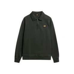 Bluza z suwakiem 1/2 i kontrastowymi szwami Superdry. Czarne bluzy bez kaptura męskie Superdry., m. Za 348.85 zł.