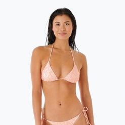 Góra od stroju kąpielowego Rip Curl Classic Surf Sliding Tri 281. Czerwone bikini damskie Rip Curl, bez wzorów. Za 56.99 zł.