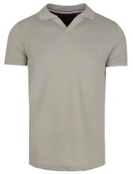 Męska Koszulka Polo z Dzianiny - Brave Soul - Brudny Beż. Koszulki polo męskie Brave Soul, na lato, l, bez wzorów, z dzianiny, bez ramiączek. Za 89.00 zł.