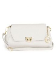 Mia Tomazzi Skórzana torebka "Berbera" w kolorze białym - 27 x 16 x 8 cm rozmiar: onesize. Białe torebki klasyczne damskie Mia Tomazzi, bez wzorów, z materiału, bez dodatków. Za 173.99 zł.