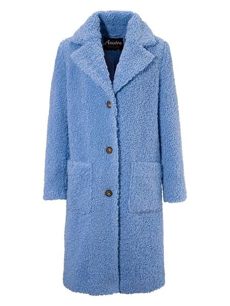 Aniston Płaszcz pluszowy w kolorze błękitnym rozmiar: 38. Niebieskie płaszcze damskie Aniston, bez wzorów. Za 104.64 zł.