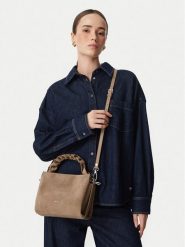 Coccinelle Torebka P6P Boheme Suede Bimaterial E1 P6P 58 01 01 Beżowy ciemny. Brązowe torebki klasyczne damskie Coccinelle, bez wzorów, bez dodatków. Za 1,549.00 zł.