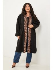 Curvy Lady Płaszcz przejściowy w kolorze czarnym rozmiar: 44/46. Czarne płaszcze damskie Curvy Lady, z aplikacjami, klasyczne. Za 178.37 zł.