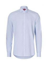 Finshley & Harding koszula biznesowa Mężczyźni Slim Fit Bawełna niebieski, 39. Niebieskie koszule męskie Finshley & Harding, m, bez wzorów, z bawełny, bez kołnierzyka, bez ramiączek. Za 229.95 zł.