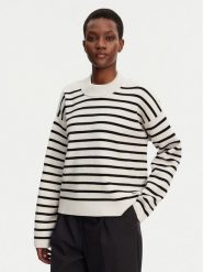 AMI Paris Sweter UKS036.KN0041 Szary Relaxed Fit. Szare swetry klasyczne damskie AMI PARIS, l, z bawełny, bez kołnierzyka. Za 1,629.00 zł.