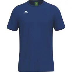 Koszulka z logo Erima TS. Niebieskie t-shirty damskie Erima, m, bez wzorów, z bawełny, bez kołnierzyka. Za 158.50 zł.