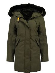 Geographical Norway Płaszcz zimowy "Cherifa" w kolorze khaki rozmiar: S. Brązowe płaszcze damskie Geographical Norway, na zimę, s, bez wzorów, z puchu. Za 272.31 zł.