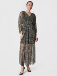 NAF NAF Sukienka codzienna Kona R1 THNR175A Kolorowy Regular Fit. Sukienki damskie Naf Naf, na co dzień, bez wzorów, z syntetyku, bez kołnierzyka, bez ramiączek, proste. Za 499.99 zł.
