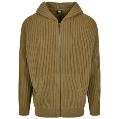 Dzianinowa bluza z kapturem Urban Classics. Zielone bluzy z kapturem męskie Urban Classics, m, z dzianiny. Za 244.50 zł.