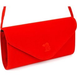 Kopertówka czerwona Beltimore W19. Czerwone torebki wieczorowe bez wzorów, ze skóry ekologicznej, eleganckie, bez kołnierzyka, bez ramiączek. Za 65.99 zł.