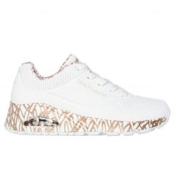 Buty Skechers Sneakersy 155506 Wtrg białe. Białe buty sportowe na co dzień damskie bez wzorów, z syntetyku. Za 570.11 zł.