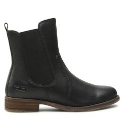 Botki Josef Seibel. Czarne botki damskie Josef Seibel, bez obcasa, na płaskiej podeszwie, bez zapięcia. Za 419.99 zł.