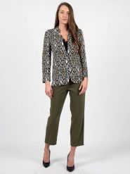 Patrizia Pepe Spodnie | 8P0353 A6F5 | Kobieta | Khaki, Zielony. Brązowe spodnie materiałowe damskie Patrizia Pepe, bez wzorów, z elastanu. W wyprzedaży za 319.00 zł.