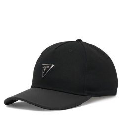 Czapka z daszkiem Guess. Czarne czapki męskie Guess, z aplikacjami. Za 154.99 zł.