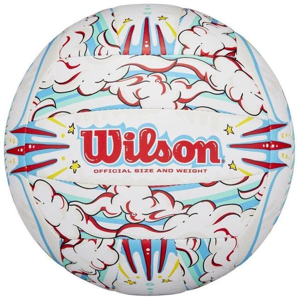 Piłka do siatkówki Wilson Graffitti peace roz 5. Białe obuwie trekkingowe damskie Wilson. Za 81.68 zł.