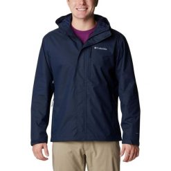 Płaszcz przeciwdeszczowy męski Columbia Hikebound. Niebieskie płaszcze męskie Columbia, m, bez wzorów, z meshu, sportowe. Za 599.00 zł.