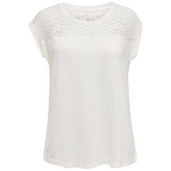 ONLY Koszulka Nico le S / S Mix Top Jrs Cloud Dancer (rozmiar L). Bluzki damskie Only, l, bez wzorów, bez kołnierzyka. W wyprzedaży za 62.00 zł.