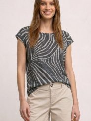Street One Koszulka Kobiety szary|biały, 36. Białe t-shirty damskie Street One, uniwersalny, bez wzorów, z syntetyku, bez kołnierzyka. Za 149.95 zł.