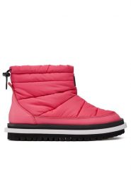 Tommy Jeans Botki Tjw Padded Flat Boot EN0EN02292 Różowy. Czerwone botki damskie Tommy Jeans, z jeansu, bez obcasa, na płaskiej podeszwie, bez zapięcia. Za 479.99 zł.