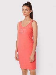 DKNY Sport Sukienka letnia DP2D4646 Koralowy Slim Fit. Pomarańczowe sukienki damskie DKNY Sport, na lato, xs, bez wzorów, z bawełny, sportowe, bez kołnierzyka, bez ramiączek, sportowe. Za 209.99 zł.