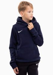 Bluza sportowa chłopięca Nike Junior Park Therma Fall. Białe bluzy sportowe męskie Nike, na lato, bez wzorów, z bawełny, klasyczne, bez kołnierzyka, bez ramiączek. Za 199.99 zł.