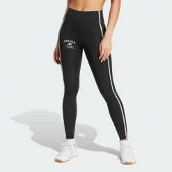 Legginsy Optime Heritage Full-Length. Białe legginsy damskie Adidas, l, bez wzorów, z materiału. Za 299.00 zł.
