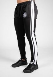 Stratford Track Spodnie - Czarny. Czarne spodnie sportowe męskie GORILLA WEAR, z elastanu. Za 253.65 zł.