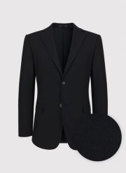 PAKO LORENTE - Gładka czarna marynarka garniturowa. Czarne marynarki męskie Pako Lorente, bez wzorów, z elastanu. Za 999.99 zł.