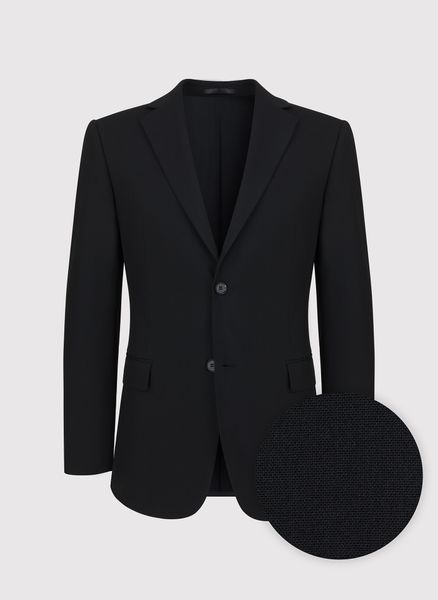 PAKO LORENTE - Gładka czarna marynarka garniturowa. Czarne marynarki męskie Pako Lorente, bez wzorów, z elastanu. Za 999.99 zł.