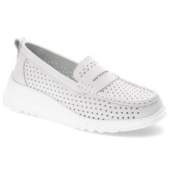Białe Półbuty S.Barski Stylowe Obuwie Damskie. Białe półbuty damskie S.BARSKI, bez wzorów, eleganckie, bez obcasa. Za 169.00 zł.