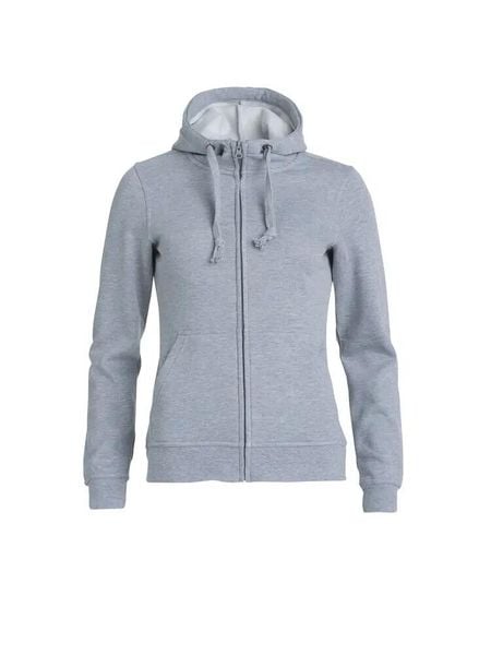 Clique Basic Hoody Full Zip Women – damska bluza z kapturem szary melanż. Szare bluzy z kapturem damskie CLIQUE, xl, z bawełny. Za 188.50 zł.