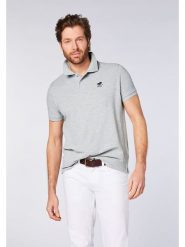 Polo Sylt Koszulka polo w kolorze szarym rozmiar: 3XL. Szare koszulki polo męskie Polo Sylt, xl, bez wzorów, z bawełny, bez ramiączek. Za 83.42 zł.