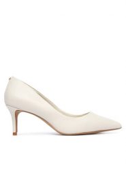 Aldo Szpilki Stessylow 14344632 Biały. Białe szpilki Aldo, bez wzorów, ze skóry, bez obcasa. Za 369.99 zł.