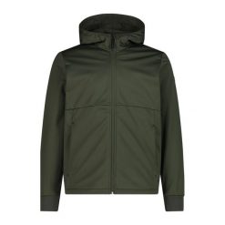 Kurtka męska turystyczna CMP 34A0517. Zielone kurtki męskie CMP, l, bez wzorów, z softshellu, sportowe, z kapturem. Za 422.00 zł.