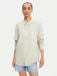 RVCA Koszula Showdown 23B051501 Zielony Relaxed Fit. Zielone koszule damskie RVCA, l, bez wzorów, z bawełny, bez kołnierzyka, bez ramiączek. Za 209.99 zł.