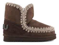 MOU ESKIMO 18 GLITTER LOGO Śniegowce damskie. Brązowe śniegowce damskie Mou, z materiału. W wyprzedaży za 823.99 zł.