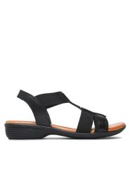 Go Soft Sandały WI16-956-07 Czarny. Czarne sandały damskie GO SOFT, bez wzorów, ze skóry, bez obcasa, na płaskiej podeszwie. Za 159.99 zł.