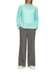 S.Oliver Sweter w kolorze turkusowym rozmiar: 36. Niebieskie golfy damskie S.Oliver, s, bez wzorów, prążkowane, bez ramiączek. Za 173.99 zł.