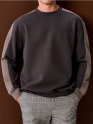 Bluza crewneck z lampasami - szary. Szare bluzy bez kaptura męskie Sinsay, l. Za 49.99 zł.