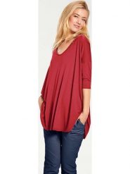 Heine Koszulka w kolorze czerwonym rozmiar: 34. Czerwone bluzki damskie Heine, bez wzorów, bez kołnierzyka, bez ramiączek. Za 126.99 zł.