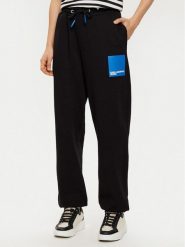 Karl Lagerfeld Jeans Spodnie dresowe A1W10004 Czarny Regular Fit. Czarne jeansy damskie Karl Lagerfeld Jeans, m, bez wzorów, z bawełny. Za 549.99 zł.