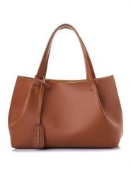 Vince Camuto Torebka w kolorze jasnobrązowym - 35 x 20 x 12 cm rozmiar: onesize. Brązowe torebki klasyczne damskie Vince Camuto, bez wzorów, z materiału, bez dodatków. Za 122.96 zł.