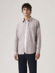 Levi's Koszula - Regular fit - w kolorze szarym rozmiar: M. Szare koszule męskie Levi's, m, bez wzorów, bez kołnierzyka, bez ramiączek. Za 138.70 zł.