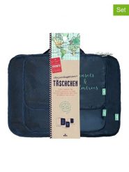 Moses. Organizery podróżne (3 szt.) w kolorze granatowym rozmiar: onesize. Niebieskie walizki moses., bez wzorów, z materiału. Za 56.66 zł.