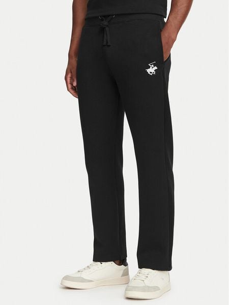 Beverly Hills Polo Club Spodnie dresowe M6608B-HR Czarny Regular Fit. Czarne spodnie dresowe męskie Beverly Hills Polo Club, bez wzorów, z bawełny. Za 228.99 zł.
