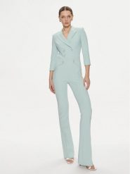 Elisabetta Franchi Kombinezon TU-009-41E2-4421 Zielony Regular Fit. Zielone kombinezony damskie Elisabetta Franchi, bez wzorów, z syntetyku, bez kołnierzyka, bez ramiączek. Za 2,799.00 zł.